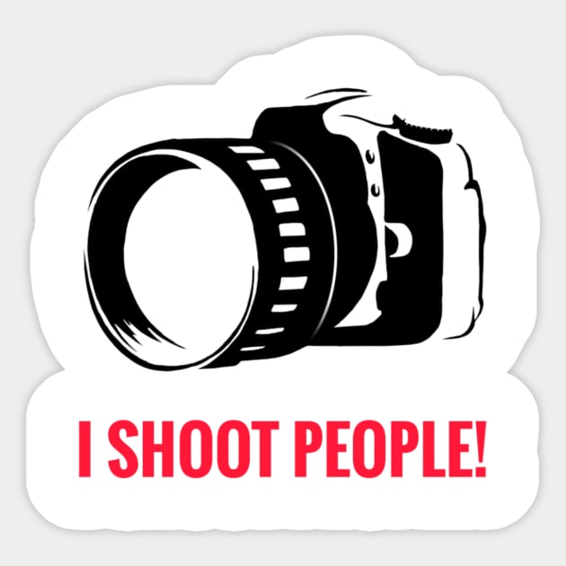 Photography Design - I Shoot People Sticker by Design7